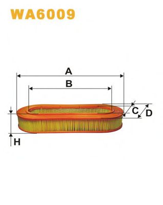 WIX FILTERS wa6009 -  Воздушный фильтр